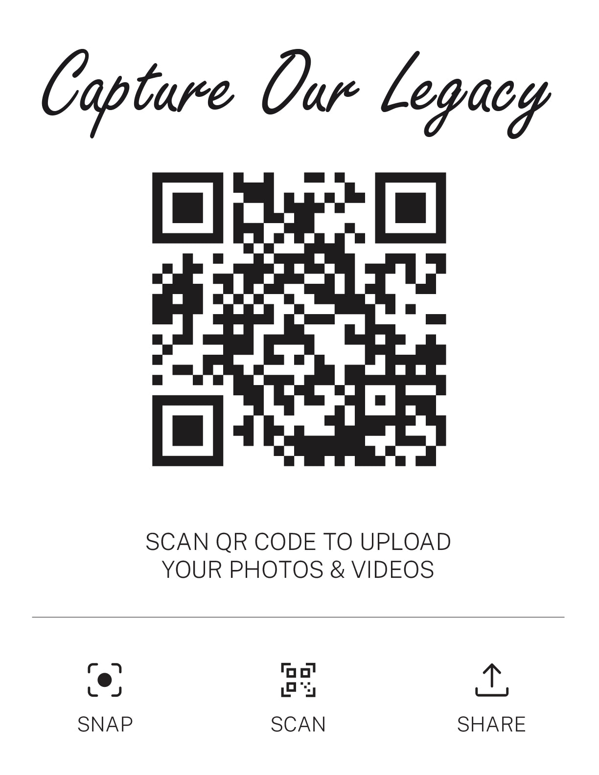 Photo Sharing Signage Kit